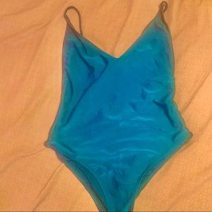 Blue one piece
